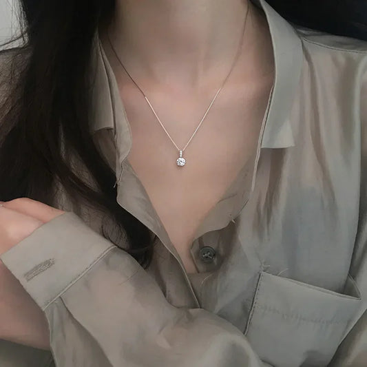 Silver Zircon Necklace