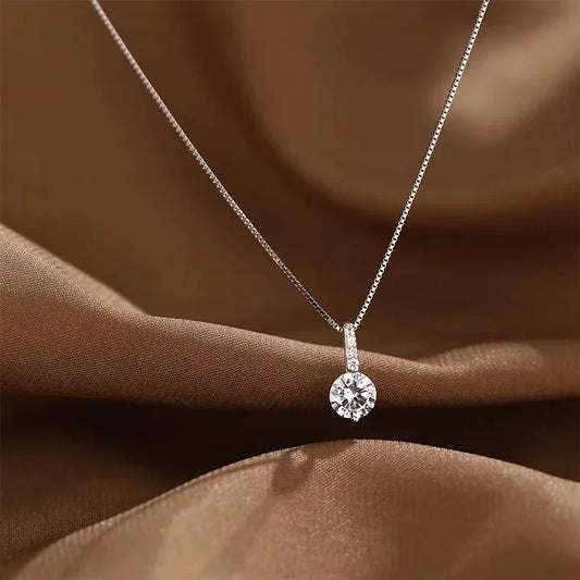 Silver Zircon Necklace