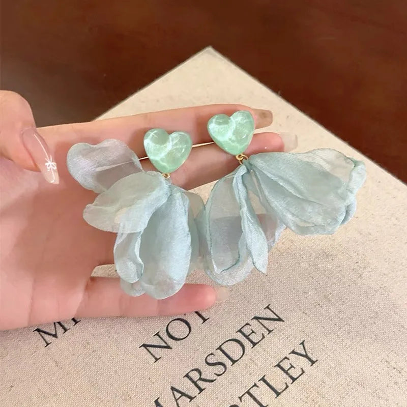 Heart Drop Earrings