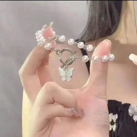Butterfly Pendant Bracelet