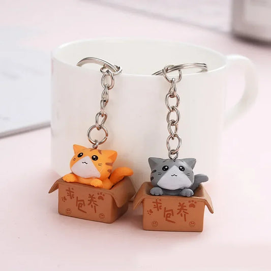 Kitten Animal Key Ring Pendant