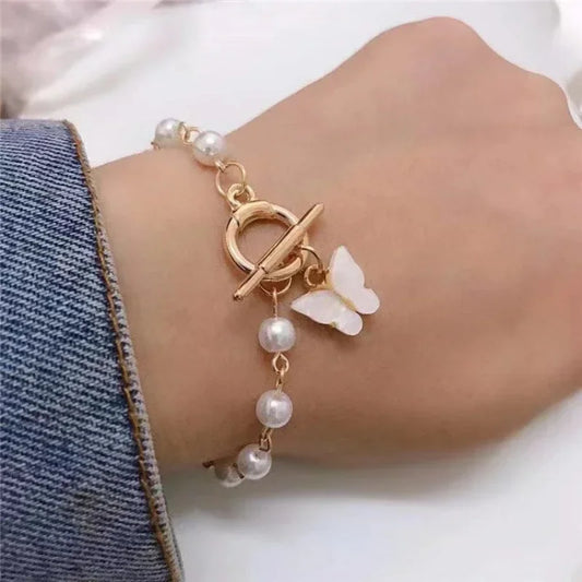 Butterfly Pendant Bracelet