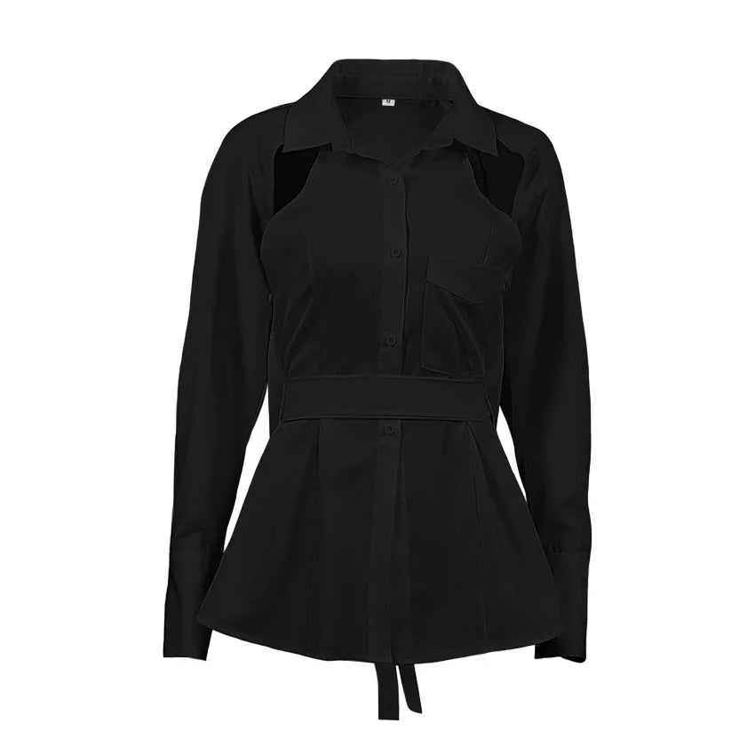 High Street Button-Up Blouse