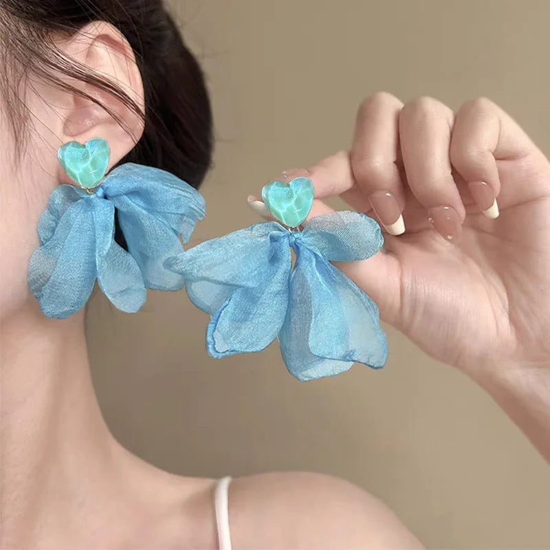 Heart Drop Earrings