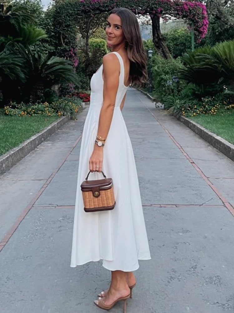 Sleeveless A-Line Dress