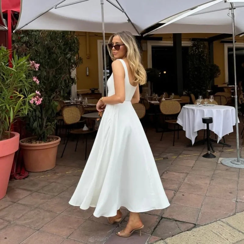 Sleeveless A-Line Dress
