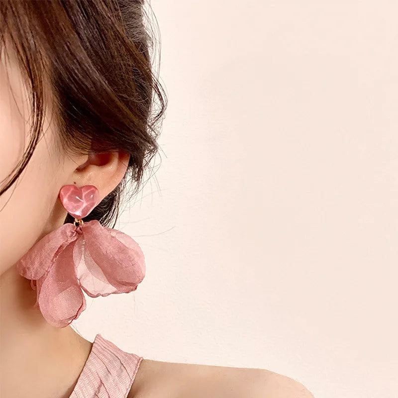 Heart Drop Earrings